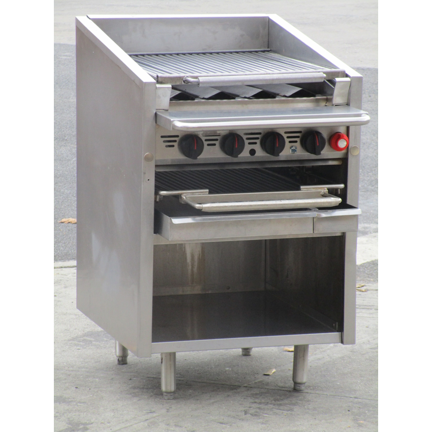 MagiKitch'n FM-624-RMB Gas Char Broiler - Radiant, 24" Wide, Great Condition image 1