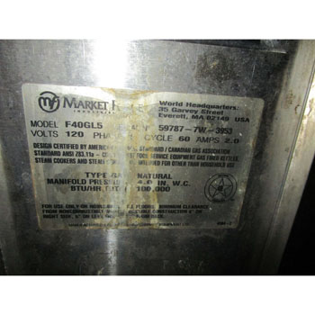 Market Forge F-40GL 40 Gal Kettle Natrual Gas, Used Great Conditon image 1