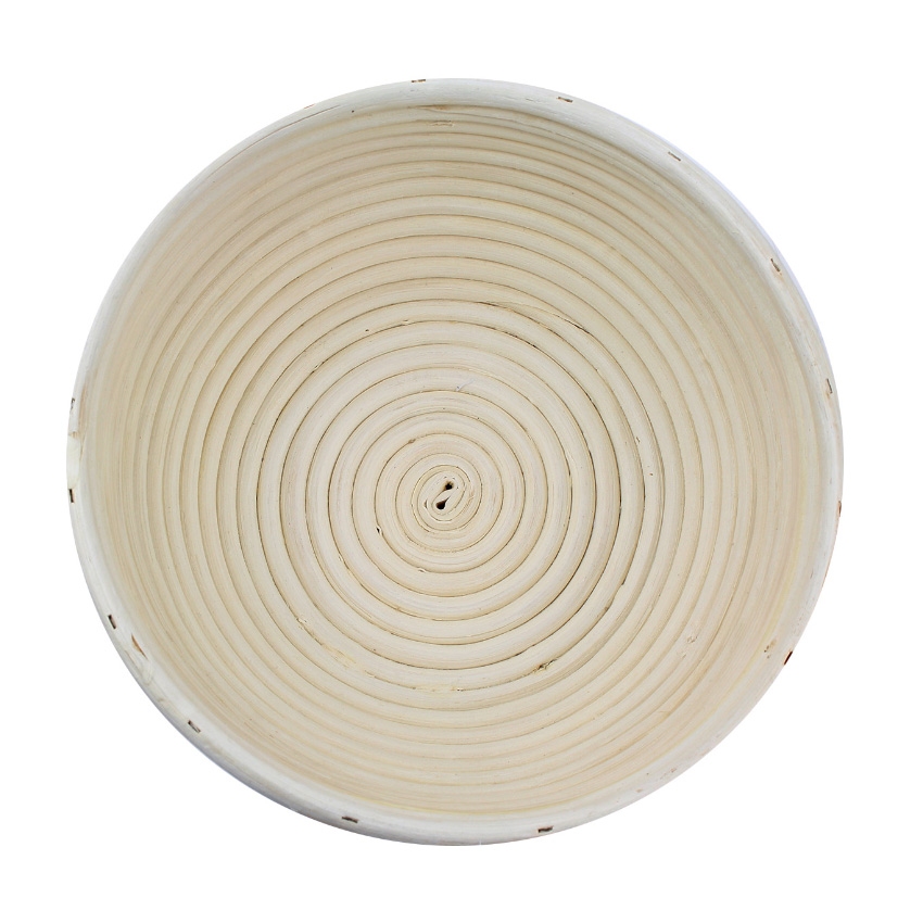 Vollum Brotform Round Proofing Basket with Linen, 8.5" x 3", 1 lb image 4