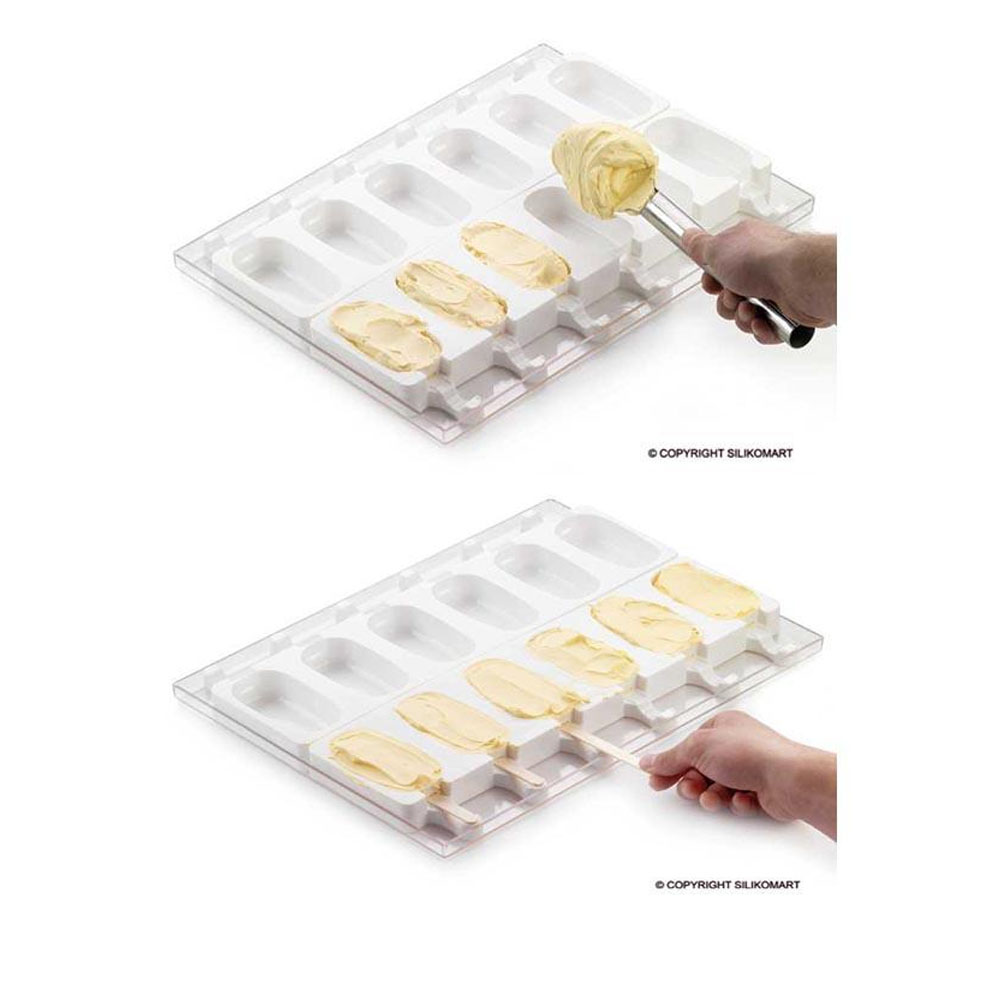 Silikomart Silicone Mold for Ice Cream Pops: Classic Shape image 1