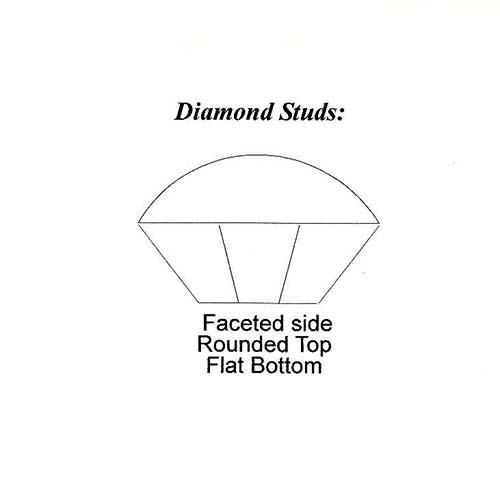 Edible Aqua Diamond Studs  image 1