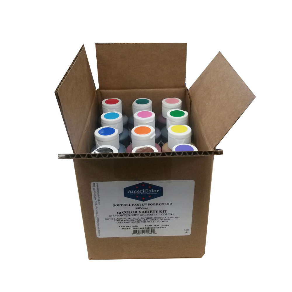 Americolor Soft Gel Paste Variety Kit, 4.5 oz., 12 Colors image 1