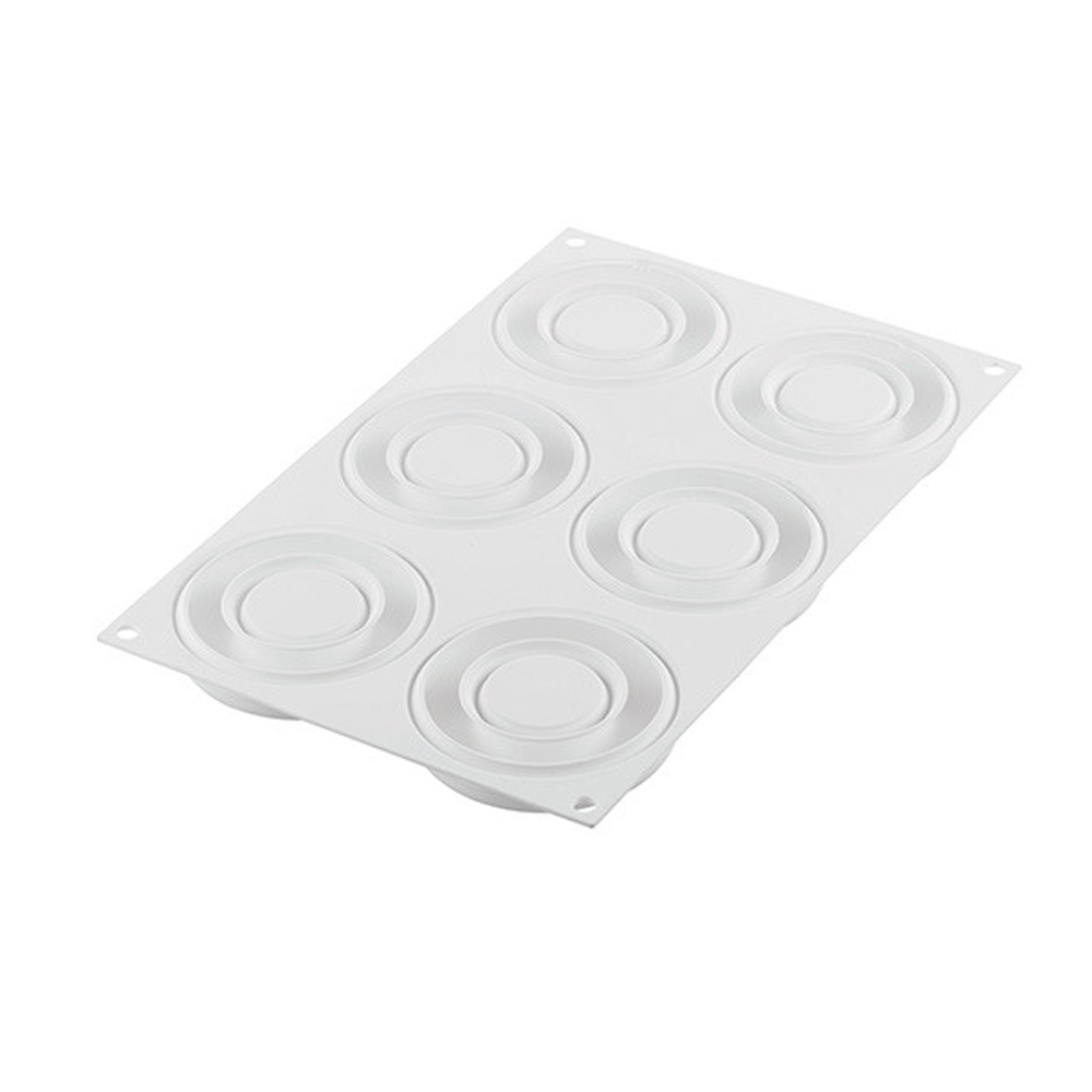 Silikomart "PROMISE65" Silicone Flexible Baking & Freezing Mold, 2.2 oz., 6 Cavities image 3