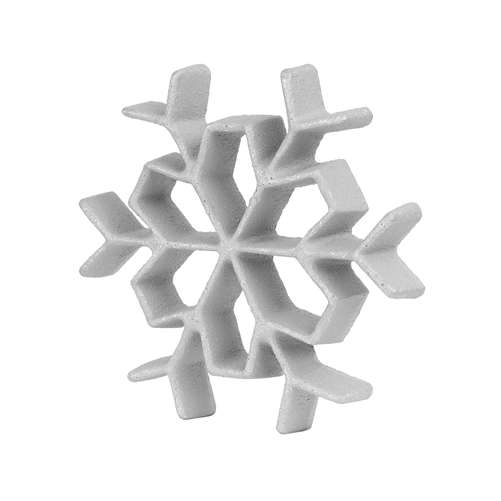 O'Creme Rosette-Iron Mold, Cast Aluminum Snowflake Shape image 1