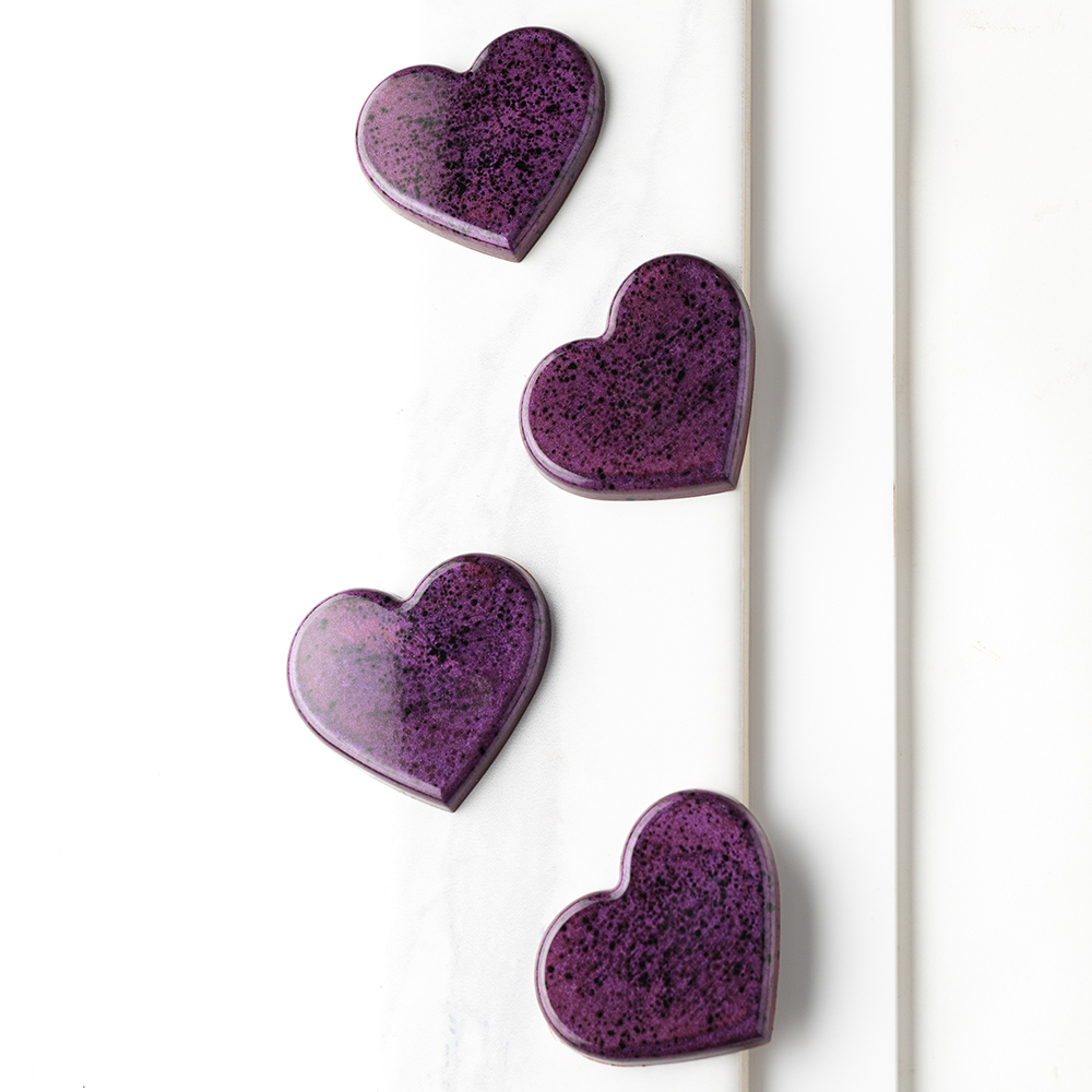 Greyas Polycarbonate Chocolate Mold, Heart by Luis Amado, 12 Cavities image 3