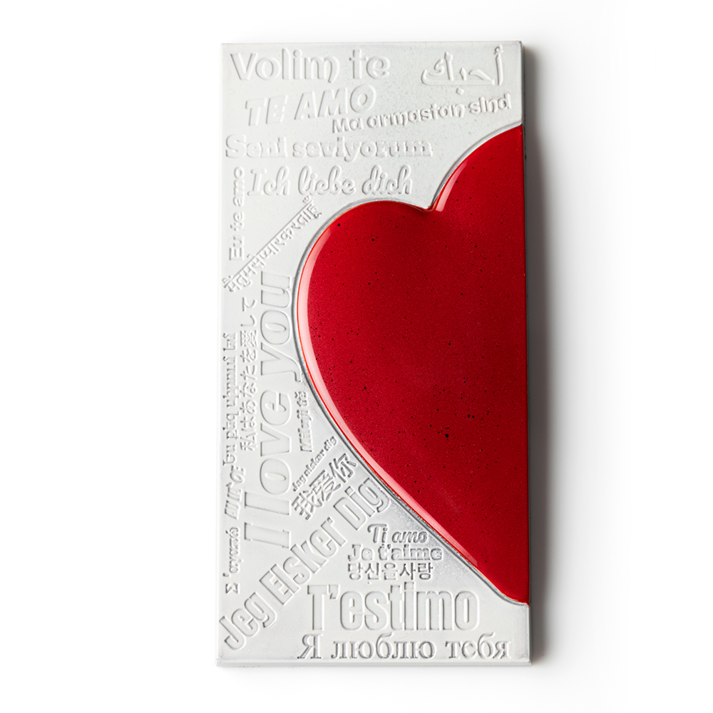 Greyas Polycarbonate Chocolate Mold, Heart Language Bar by Luis Amado, 3 Cavities image 4