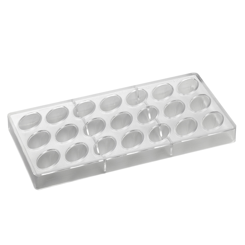 Pavoni Polycarbonate Chocolate Mold, Pointed Oval, 21 Cavities image 2