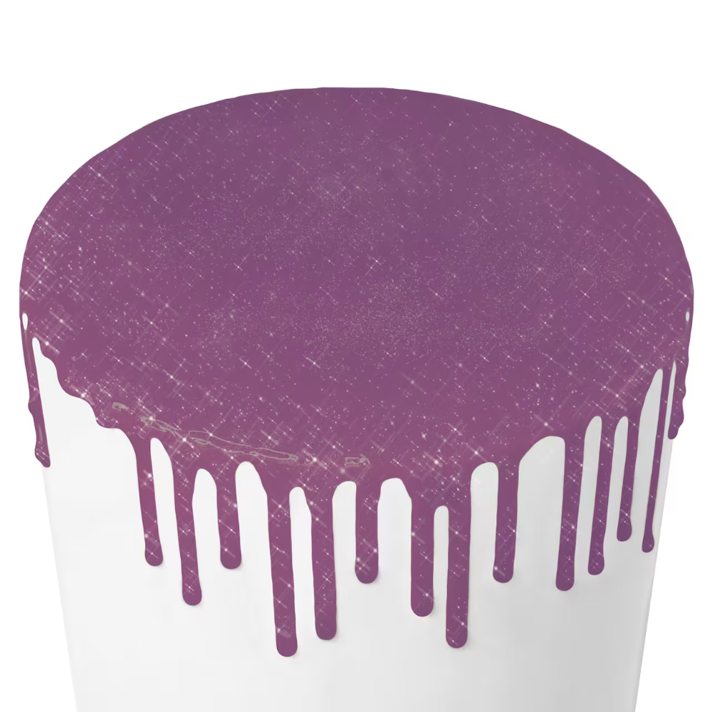 Satin Ice Purple Glitter Glaze, 10 oz. image 1