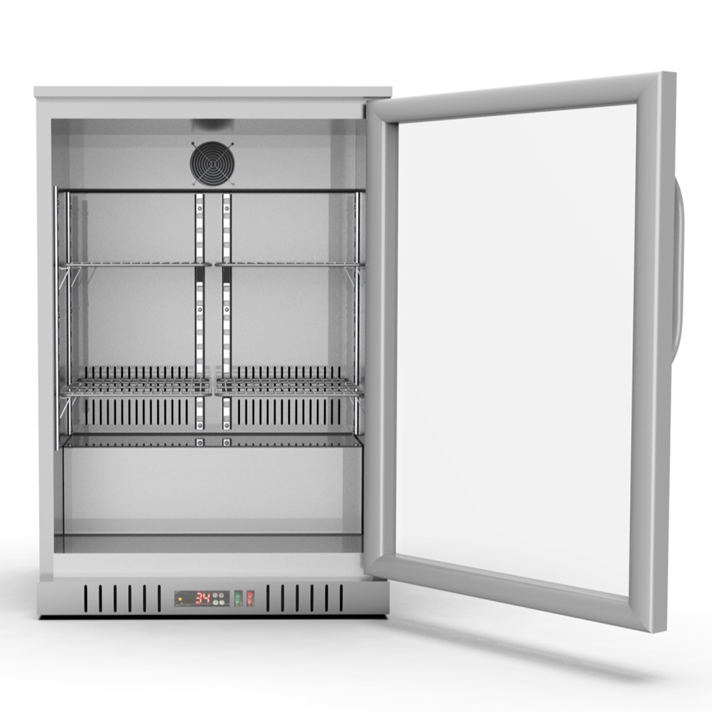 Koolmore 24 in. One-Door Back Bar Stainless Steel Refrigerator - 4.1 Cu image 4