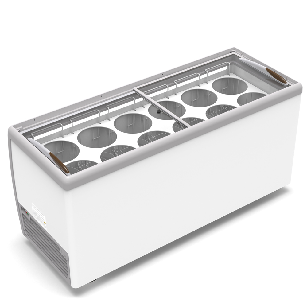 KoolMore 12 Tub Ice Cream Dipping Cabinet Display Freezer with Sliding Glass Door, 20 cu. ft.  image 3