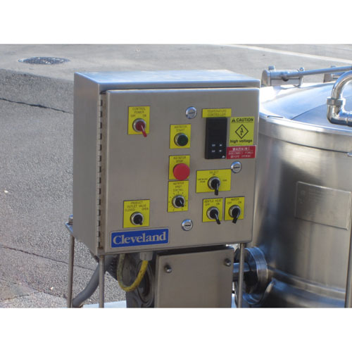 Cleveland Cook Chill Horizontal Agitator Mixer Kettle 100 Galon , Fulton Classic ICS -10 Vertical Tubeless Boiler - Used Condition image 4