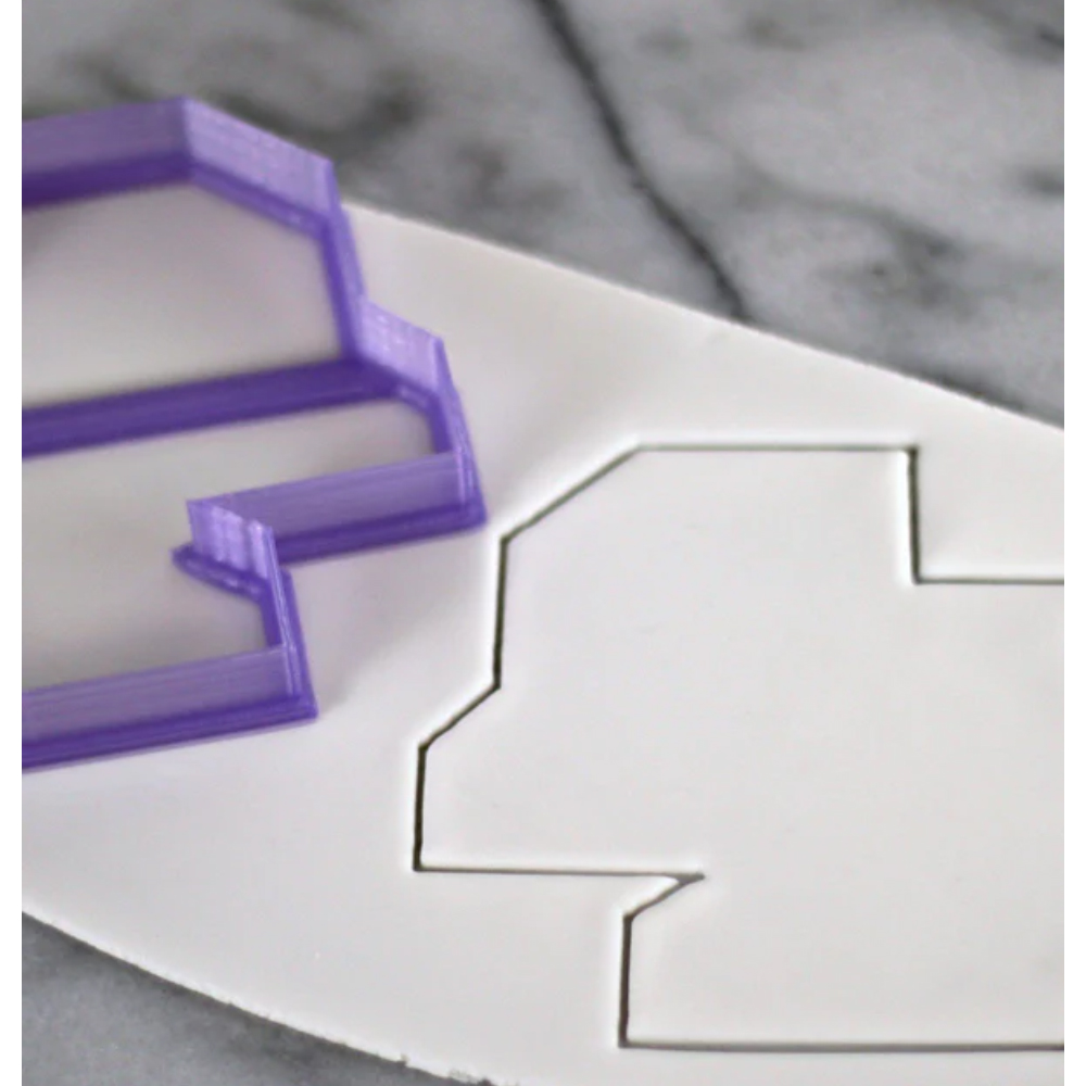 Lil Miss Cakes Double Tefillin Cookie Cutter, 3.5" x 3" image 1