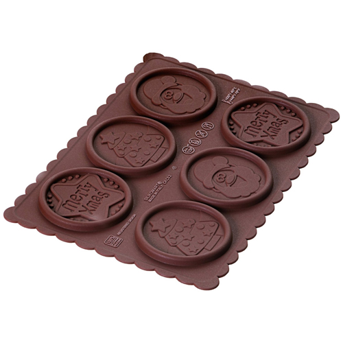Silikomart CKC02 Cookie Cutter & Chocolate Mold Set, Xmas image 2