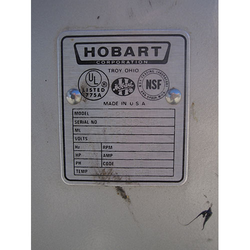Hobart 20 Qt Mixer Model # A-200, Used, Great Condition image 4