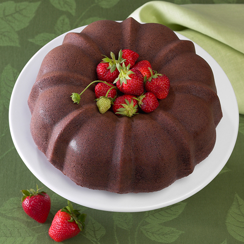 Nordicware Red Bundt Cake Pan, 6-Cup, Non Stick, Lightweight image 2
