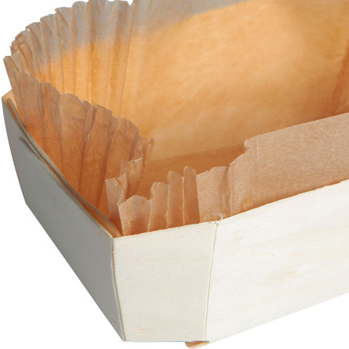PacknWood Wooden Baking Mold, 10" x 4.5" x 2.5" - Case of 100 image 1