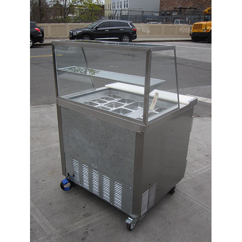 Leader LM36-SC-SS Bain Marie Self Contained Sandwich Prep Table 36", Used Excellent Condition image 2