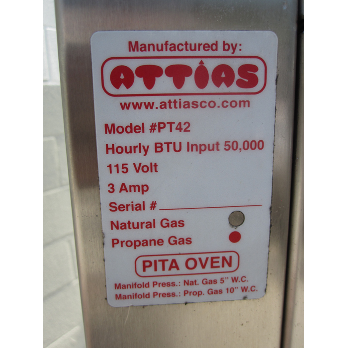 Attias Pita oven Model PT42- Used