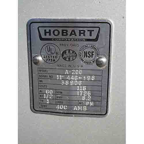 Hobart 20 Qt Mixer model A200, Used image 4
