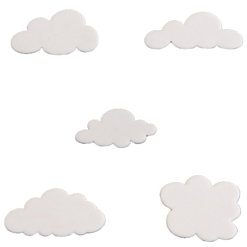 FMM Sugarcraft Fluffy Cloud Plastic Gumpaste Cutters, Set of 5 image 1
