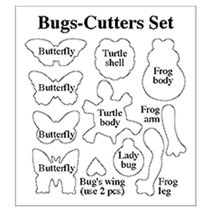 Makin's Clay Tin Bug Cutter Set, 11 piece image 1