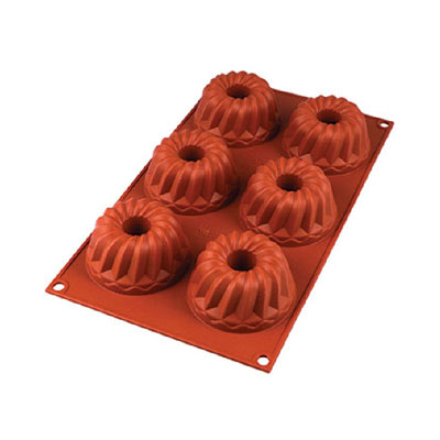 Silikomart Flexible Silicone Baking Mold, Mini Kugelhopf 100ml (3.38 oz) image 1