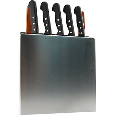 Winco KR-9 Knife Rack Stainless Steel, 12" Wide x 2-1/2" Deep 12" High image 3