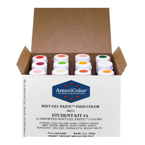 Americolor Soft Gel Paste Student Kit 2, 12 Colors image 1