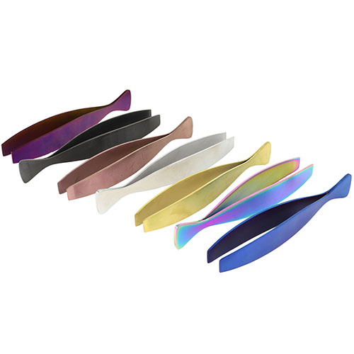 O'Creme Purple Stainless Steel Fish Tweezers, 5-1/8" image 3