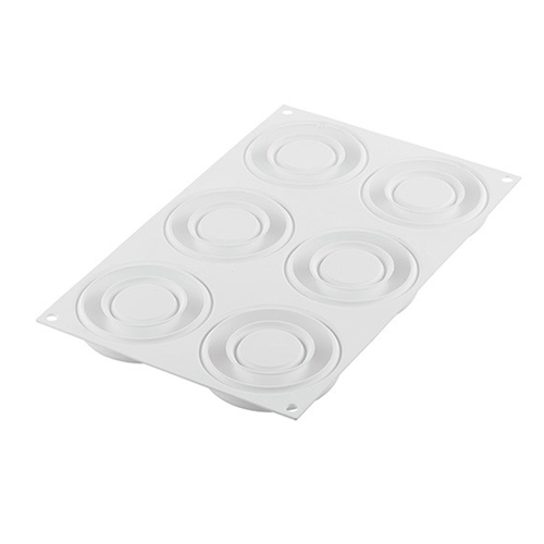 Silikomart "PROMISE65" Silicone Flexible Baking & Freezing Mold, 2.2 oz., 6 Cavities image 3
