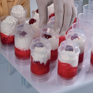 Clear Round Cake Push Pops Plastic Containers with Lid - Pack of 100 image 4