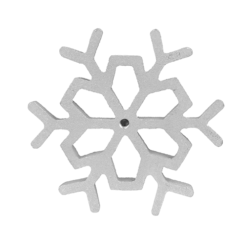 O'Creme Rosette-Iron Mold, Cast Aluminum Snowflake Shape image 2