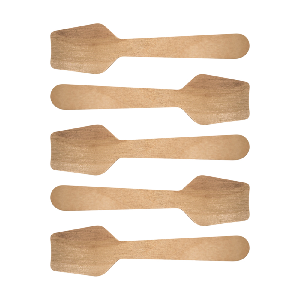 Wooden Square Taster Spoons, 3-1/2" - Pack of 100 image 1