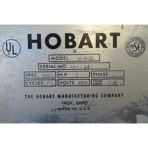 Hobart 80 Quart M802 Mixer, Used Excellent Condition image 2