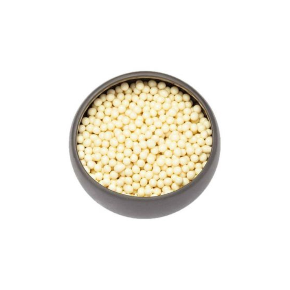 Valrhona White Opalys Crunchy Pearls, 3 Kg. image 1