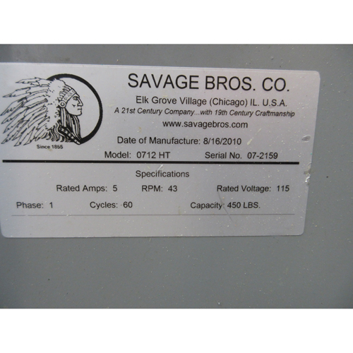 Savage 0712HT Bowl Lift Truck, Used Excellent Condition image 5