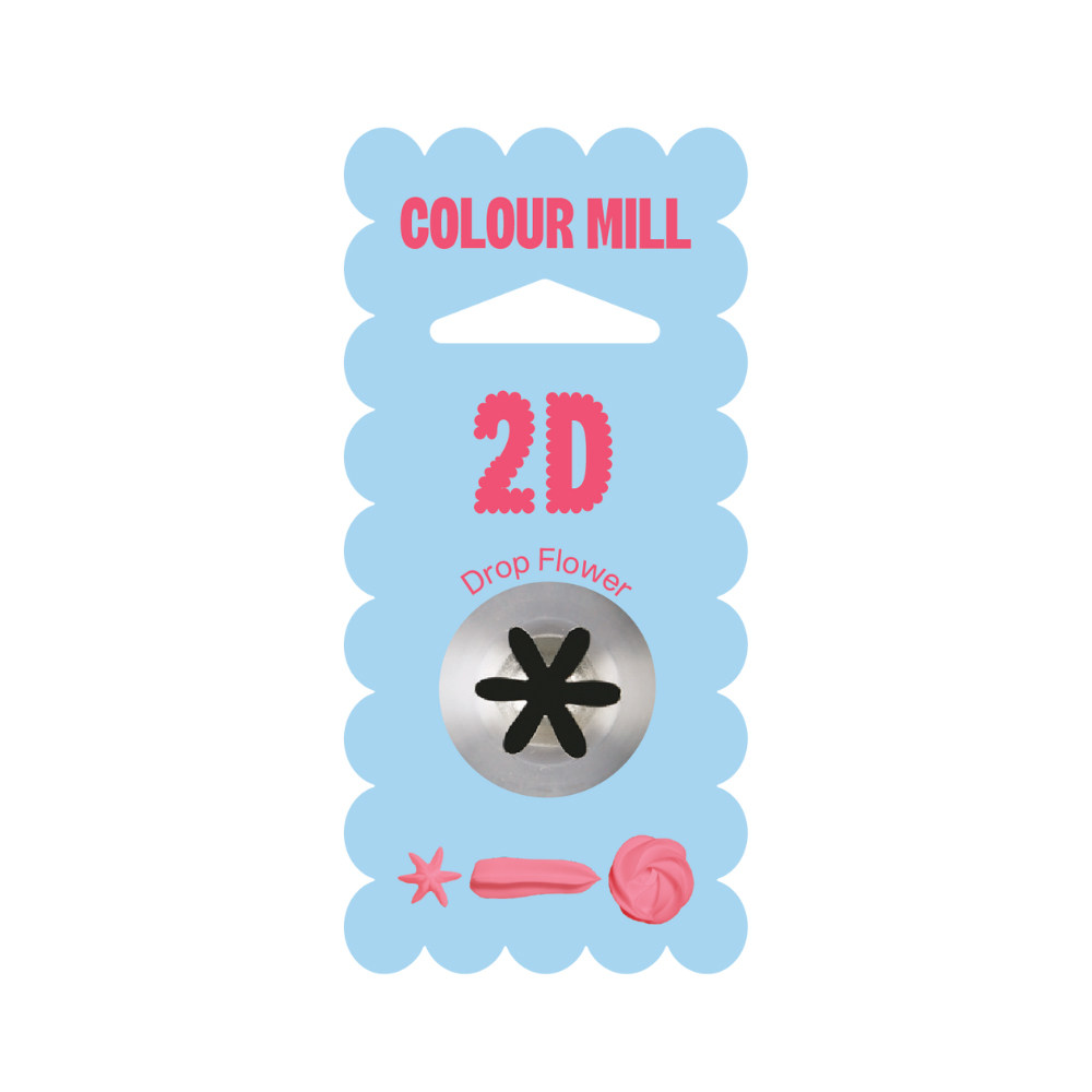 Colour Mill Medium Drop Flower Piping Tip #2D image 1