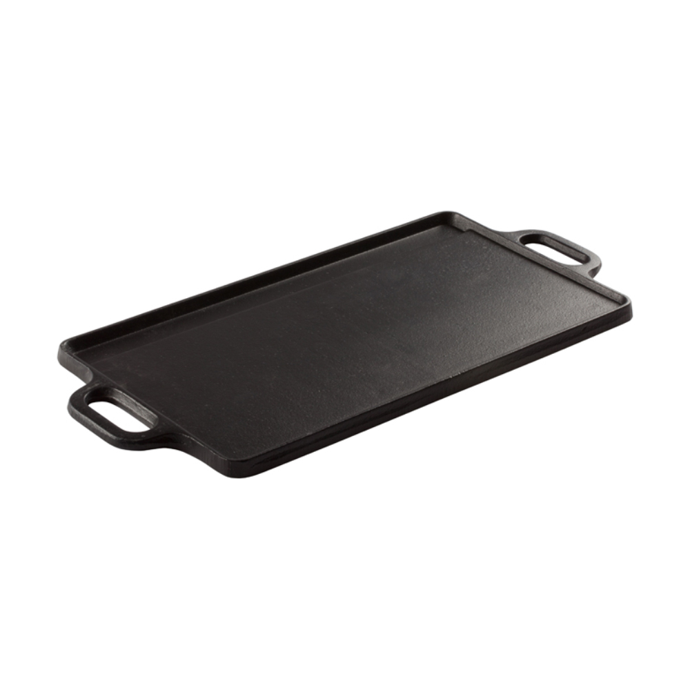Winco Cast Iron Reversible Griddle & Grill, 20" x 9-1/2" image 1
