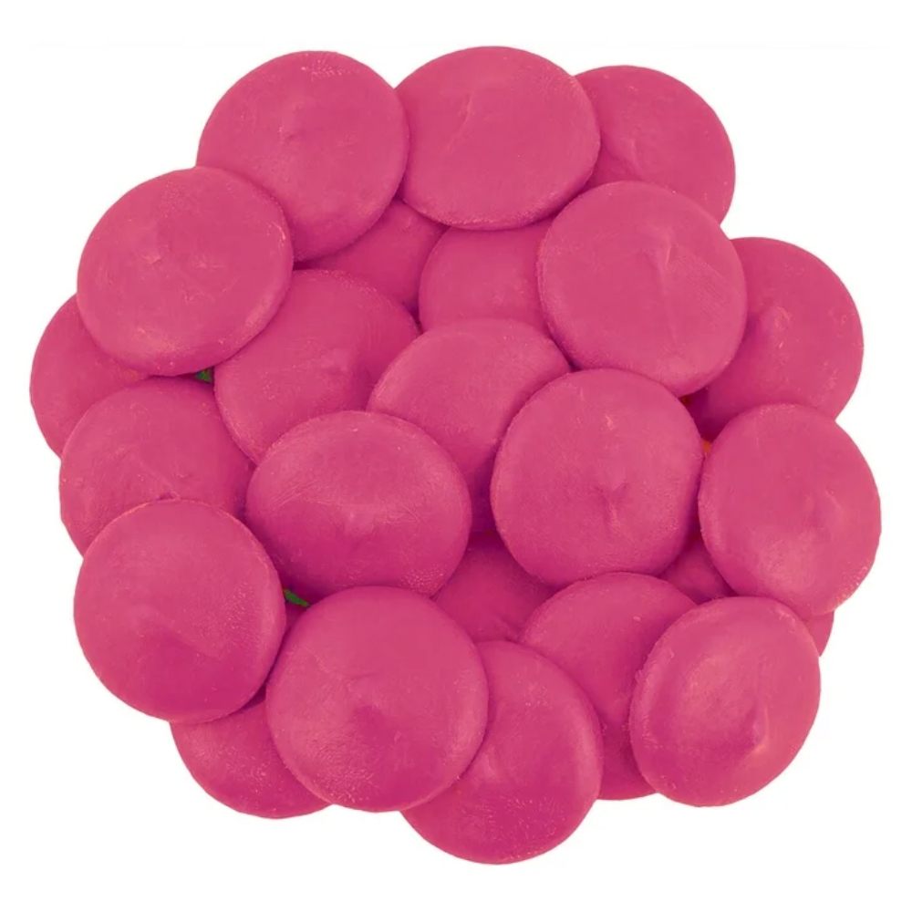 ChocoMaker Bright Pink Vanilla Flavored Candy Wafers, 12 oz. image 1