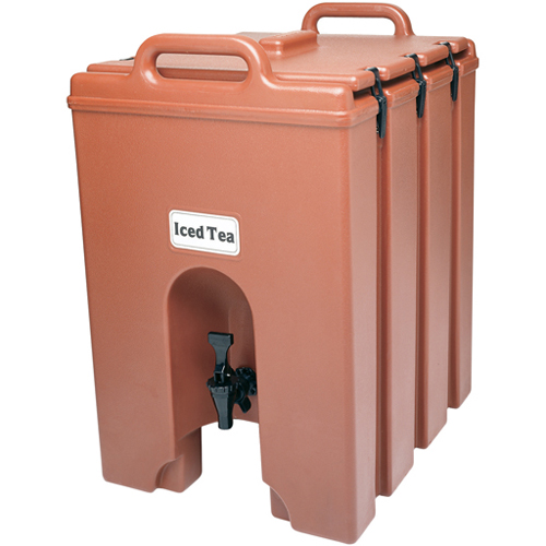 Cambro Cambro 1000LCD Camtainer, Insulated Beverage Server, 11-3/4 Gal. - Brick Red