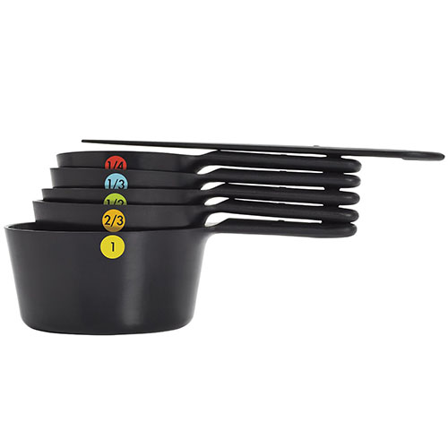 Oxo Oxo Good Grips 11110901 Measuring Cups with Scraper, Black