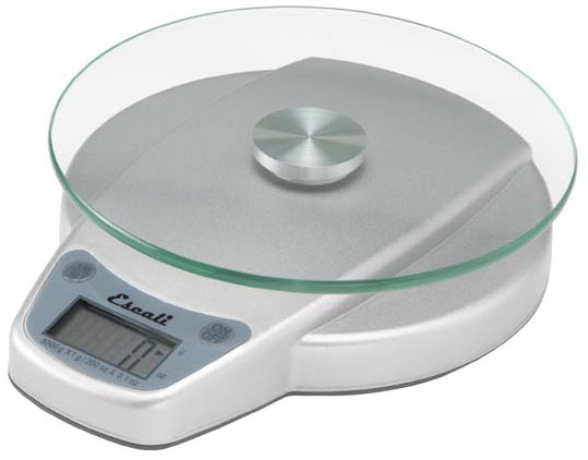 Escali Escali Vitra Glass Top Digital Scale 11 lb/ 5 kg