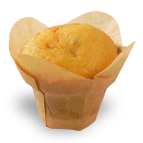 PacknWood Golden Brown Silicone-Coated Lotus Baking Cup, 2.85" x 1.7" Dia. - Case of 1000