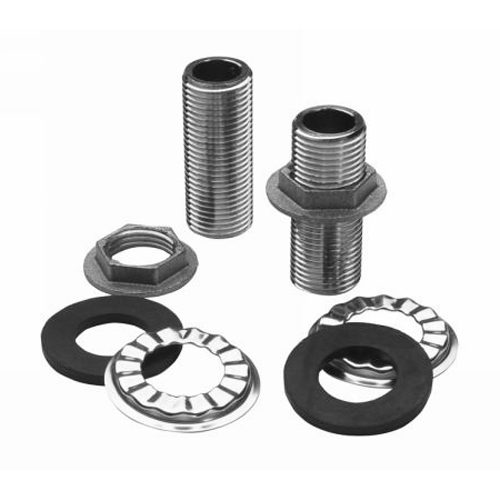 &nbsp;Designed for simple installation. Contains two each: 1/2" NPS nipples, washers and locknuts.