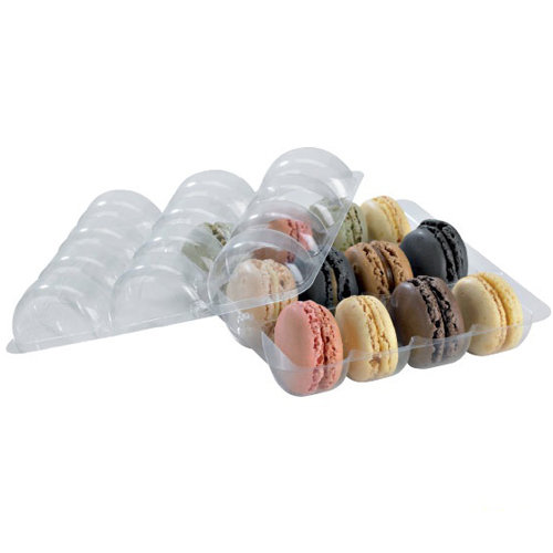 PacknWood Plastic Insert for 12 Macaroons - Case of 150