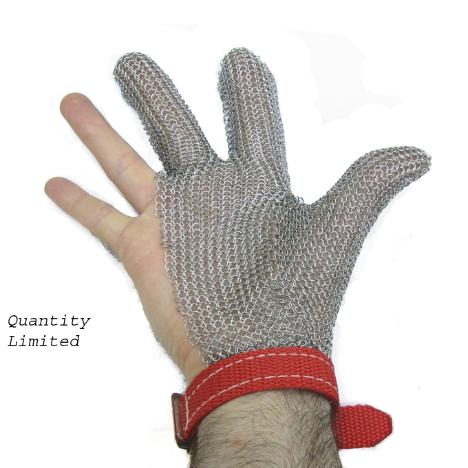 unknown Stainless Steel Mesh Glove, 3 Finger, Right Hand, Medium