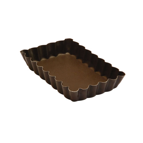 Gobel Non Stick Fluted Rectangular Baking Tart Mold 120x75mm