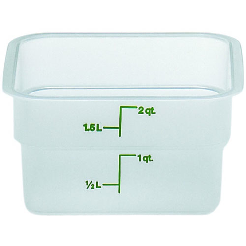 Cambro Cambro Translucent Square Storage Container 2qt. Capacity - 7.25