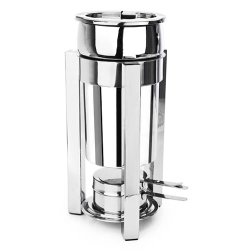 Eastern Tabletop Mfg. Eastern Tabletop 2 Qt. Petite Marmite Sauce Stand P2 Square Style - Stainless Steel
