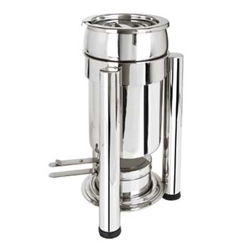 Eastern Tabletop Mfg. Eastern Tabletop 2 Qt. Petite Marmite Sauce Stand w/ Lift-Off Lid - Stainless Steel